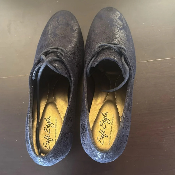 Soft Style by Hush Puppies Women's Gretel Dress Pump blue.  Size 7 - Picture 5 of 7